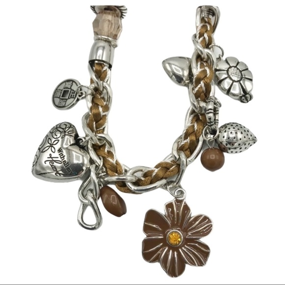 NWT Paparazzi “Charmed I Am Sure” Silvertone 18” Beaded Necklace & Earring Set - Picture 2 of 3